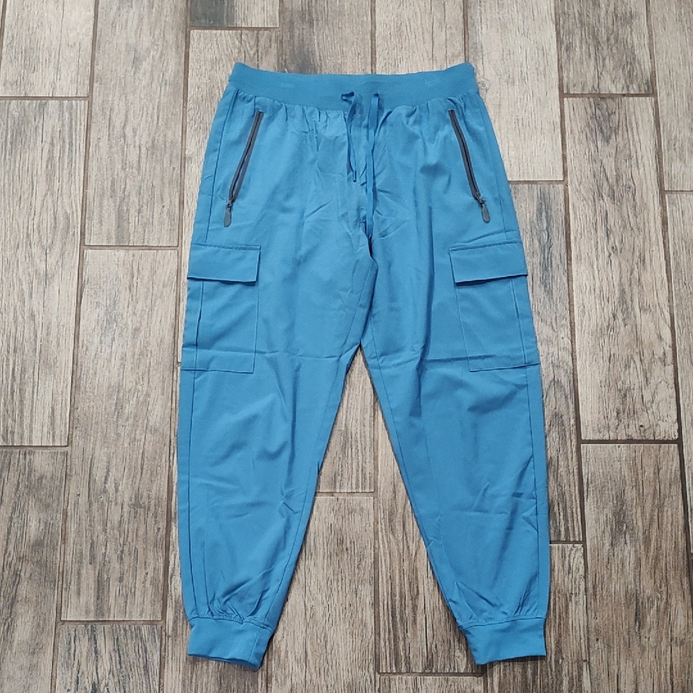 Libin Women's Sky Blue Cargo Joggers Size L